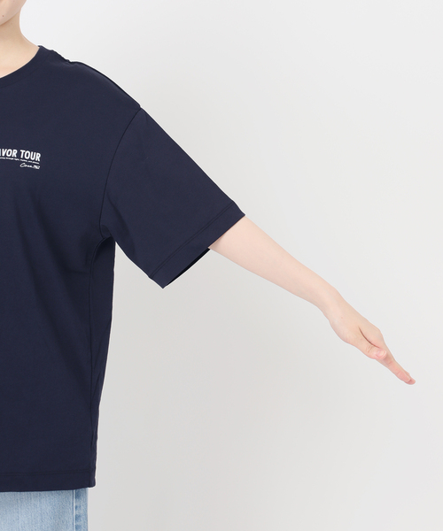 IENA(イエナ)の「《追加》バックロゴツアーTシャツ(Tシャツ/カットソー・レディース・ネイビー/グレー・FREE)」の9枚目の写真