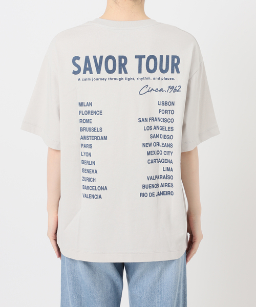 IENA(イエナ)の「《追加》バックロゴツアーTシャツ(Tシャツ/カットソー・レディース・ネイビー/グレー・FREE)」の15枚目の写真
