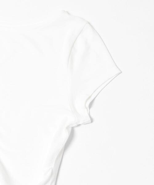 KBF(ケイビーエフ)の「タックドレープTEE(Tシャツ/カットソー・レディース・グリーン系その他/イエロー系その他/オフホワイト/ブラック・ONE)」の13枚目の写真