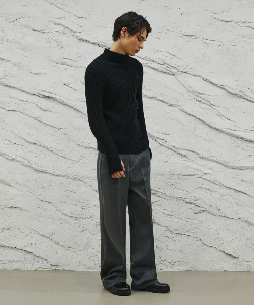 SIGNATURE（シグネチャ）の「ウールライクノータックワイドフィットスラックス[グレー]（スラックス・レディース・その他・X-LARGE/SMALL/MEDIUM）」の8枚目の写真