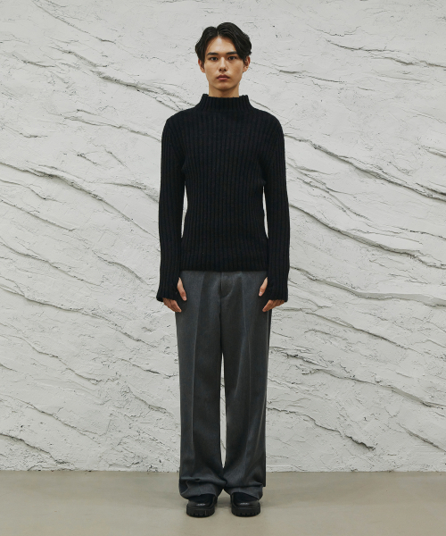 SIGNATURE（シグネチャ）の「ウールライクノータックワイドフィットスラックス[グレー]（スラックス・レディース・その他・X-LARGE/SMALL/MEDIUM）」の9枚目の写真