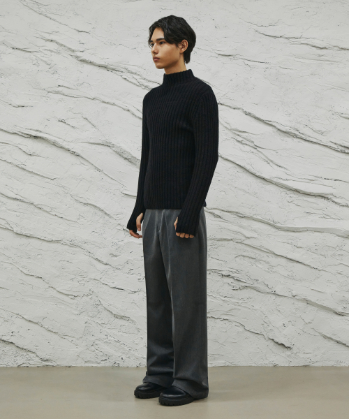 SIGNATURE（シグネチャ）の「ウールライクノータックワイドフィットスラックス[グレー]（スラックス・レディース・その他・X-LARGE/SMALL/MEDIUM）」の10枚目の写真