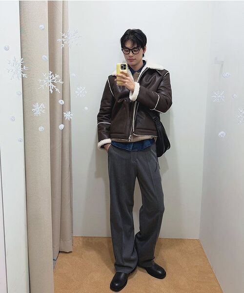 SIGNATURE（シグネチャ）の「ウールライクノータックワイドフィットスラックス[グレー]（スラックス・レディース・その他・X-LARGE/SMALL/MEDIUM）」の12枚目の写真