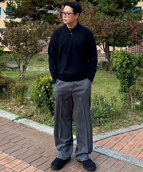 SIGNATURE（シグネチャ）の「ウールライクノータックワイドフィットスラックス[グレー]（スラックス・レディース・その他・X-LARGE/SMALL/MEDIUM）」の13枚目の写真