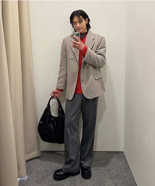 SIGNATURE（シグネチャ）の「ウールライクノータックワイドフィットスラックス[グレー]（スラックス・レディース・その他・X-LARGE/SMALL/MEDIUM）」の14枚目の写真