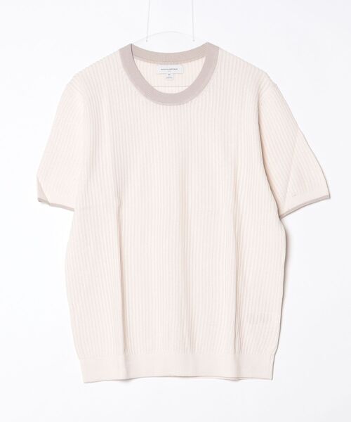 BANANA REPUBLIC FACTORY STORE（バナナリパブリック ファクトリーストア）の「BANANA REPUBLIC FACTORY STORE　　コントラストカラーテクスチャードセータートップス（ニット/セーター・メンズ・その他/アイボリー/カーキ・M/L/XL/S）」の8枚目の写真