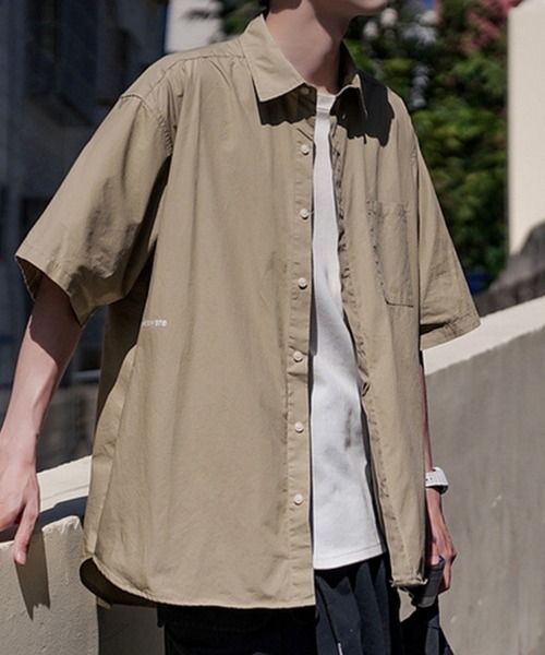 KELVIN(ケルヴァン)の「Urban Light Shirt アーバンライトシャツ(シャツ/ブラウス・メンズ・ベージュ/ネイビー・LARGE/MEDIUM)」の11枚目の写真