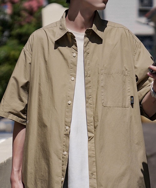 KELVIN(ケルヴァン)の「Urban Light Shirt アーバンライトシャツ(シャツ/ブラウス・メンズ・ベージュ/ネイビー・LARGE/MEDIUM)」の12枚目の写真