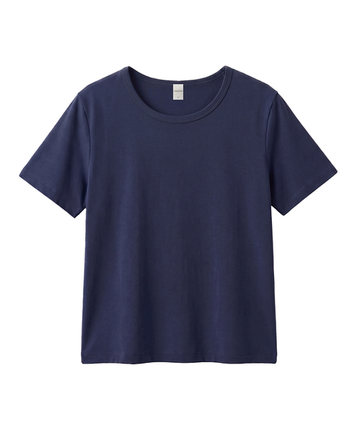 KIMDOH(キムド)の「Corta Cotton T-shirt(Tシャツ/カットソー・レディース・ブラック/ライトグレー/スカイブルー/ネイビー/アイボリー/カーキ・FREE)」の6枚目の写真