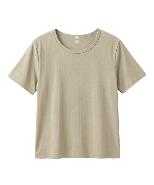KIMDOH(キムド)の「Corta Cotton T-shirt(Tシャツ/カットソー・レディース・ブラック/ライトグレー/スカイブルー/ネイビー/アイボリー/カーキ・FREE)」の4枚目の写真