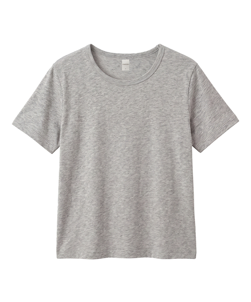 KIMDOH(キムド)の「Corta Cotton T-shirt(Tシャツ/カットソー・レディース・ブラック/ライトグレー/スカイブルー/ネイビー/アイボリー/カーキ・FREE)」の3枚目の写真
