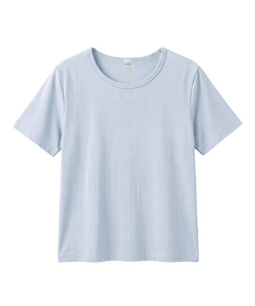 KIMDOH(キムド)の「Corta Cotton T-shirt(Tシャツ/カットソー・レディース・ブラック/ライトグレー/スカイブルー/ネイビー/アイボリー/カーキ・FREE)」の5枚目の写真