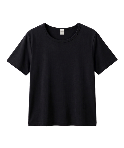 KIMDOH(キムド)の「Corta Cotton T-shirt(Tシャツ/カットソー・レディース・ブラック/ライトグレー/スカイブルー/ネイビー/アイボリー/カーキ・FREE)」の2枚目の写真