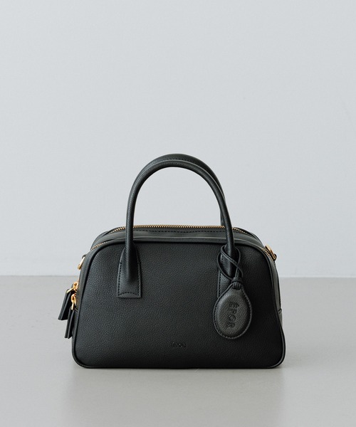 E'POR(エポール)の「【E'POR】TWO BOSTON BAG Mini/撥水・26AW新型(ハンドバッグ・レディース・ダークブラウン/ブラック・FREE)」の3枚目の写真