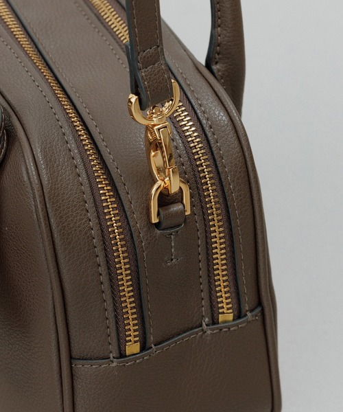 E'POR(エポール)の「【E'POR】TWO BOSTON BAG Mini/撥水・26AW新型(ハンドバッグ・レディース・ダークブラウン/ブラック・FREE)」の13枚目の写真