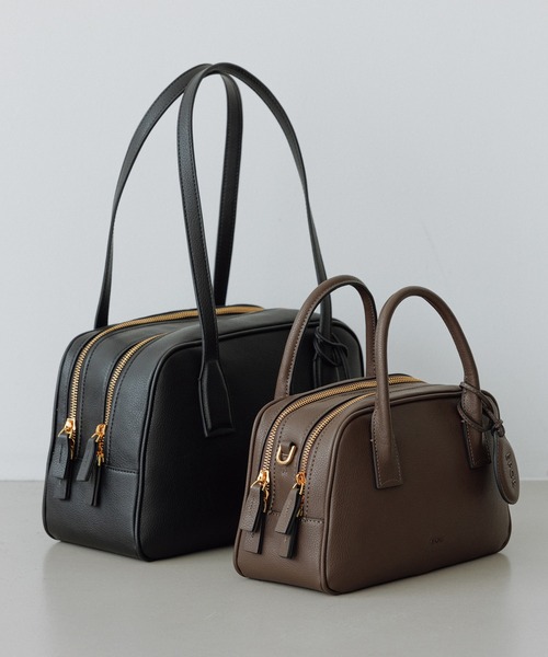 E'POR(エポール)の「【E'POR】TWO BOSTON BAG Mini/撥水・26AW新型(ハンドバッグ・レディース・ダークブラウン/ブラック・FREE)」の17枚目の写真