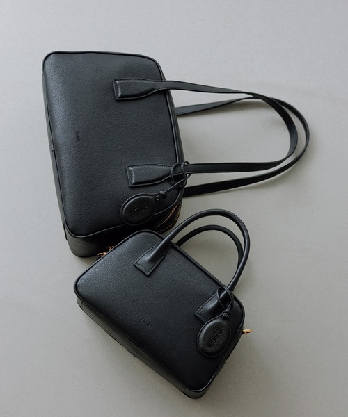 E'POR(エポール)の「【E'POR】TWO BOSTON BAG Mini/撥水・26AW新型(ハンドバッグ・レディース・ダークブラウン/ブラック・FREE)」の21枚目の写真