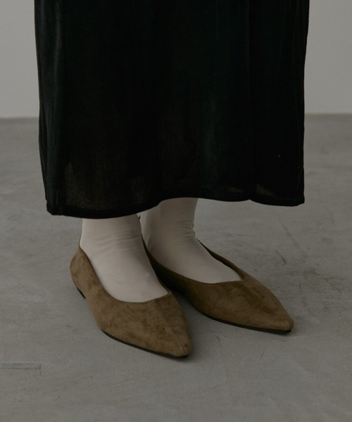 Aunt Marie's（アントマリーズ）の「ポインテッドトゥスウェードパンプス（パンプス・レディース・ブラウン/カーキ・SMALL/MEDIUM/LARGE）」の12枚目の写真