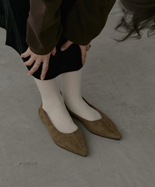 Aunt Marie's（アントマリーズ）の「ポインテッドトゥスウェードパンプス（パンプス・レディース・ブラウン/カーキ・SMALL/MEDIUM/LARGE）」の8枚目の写真