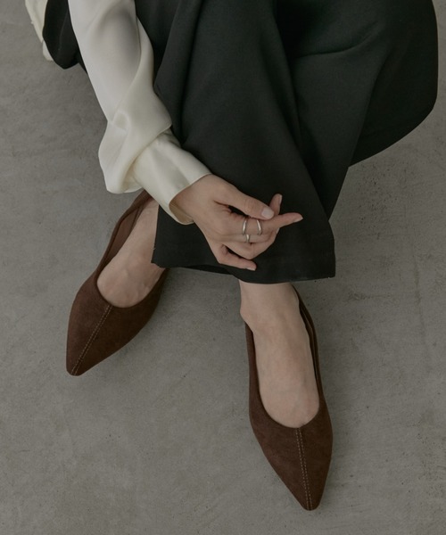 Aunt Marie's（アントマリーズ）の「ポインテッドトゥスウェードパンプス（パンプス・レディース・ブラウン/カーキ・SMALL/MEDIUM/LARGE）」の16枚目の写真