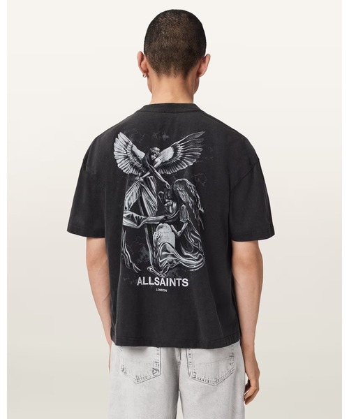 ALLSAINTS（オールセインツ）の「SERAPH SHORT SLEEVE GRAPHIC T-SHIRT | SERAPH 半袖 グラフィック Tシャツ（Tシャツ/カットソー・メンズ・ブラック・M/S/XL/L/XS）」の9枚目の写真