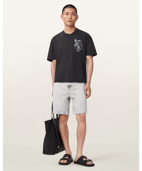 ALLSAINTS（オールセインツ）の「SERAPH SHORT SLEEVE GRAPHIC T-SHIRT | SERAPH 半袖 グラフィック Tシャツ（Tシャツ/カットソー・メンズ・ブラック・M/S/XL/L/XS）」の4枚目の写真