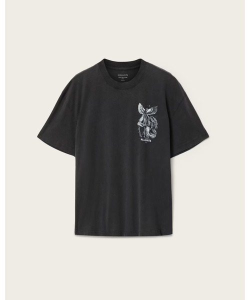 ALLSAINTS（オールセインツ）の「SERAPH SHORT SLEEVE GRAPHIC T-SHIRT | SERAPH 半袖 グラフィック Tシャツ（Tシャツ/カットソー・メンズ・ブラック・M/S/XL/L/XS）」の5枚目の写真