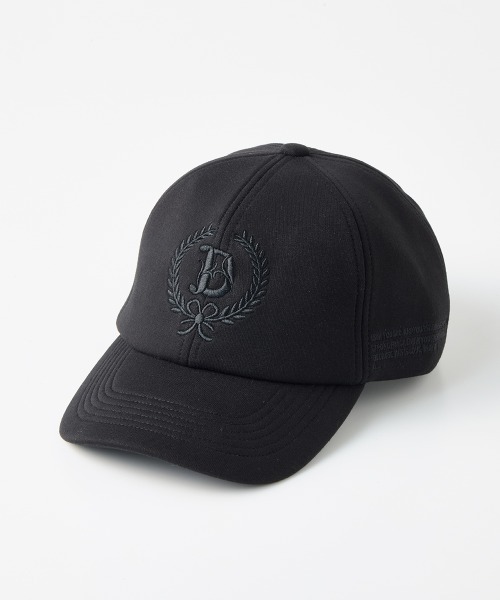 DOUBLE STANDARD CLOTHING（ダブルスタンダードクロージング）の「コットンダンボールキャップ（キャップ・レディース・オフホワイト/バーガンディー/ブラック・FREE）」の2枚目の写真