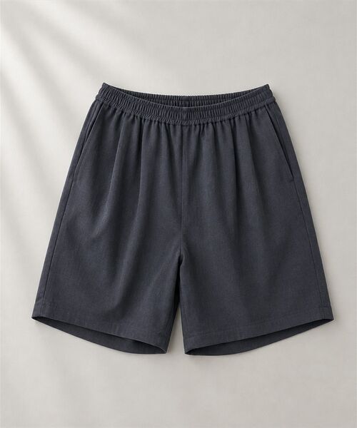 CRAFT STANDARD BOUTIQUE(クラフトスタンダードブティック)の「タックイージーショートパンツ(その他パンツ・メンズ・ライトブラウン/チャコールグレー/ネイビー・L/M)」の3枚目の写真