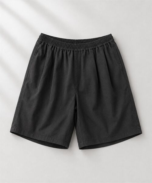 CRAFT STANDARD BOUTIQUE(クラフトスタンダードブティック)の「タックイージーショートパンツ(その他パンツ・メンズ・ライトブラウン/チャコールグレー/ネイビー・L/M)」の4枚目の写真