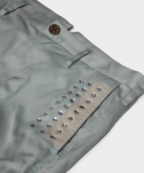 amok(アモク)の「STUDS PATCHED PANTS(その他パンツ・メンズ・ネイビー/ミント・S/M/L)」の20枚目の写真