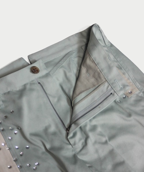 amok(アモク)の「STUDS PATCHED PANTS(その他パンツ・メンズ・ネイビー/ミント・S/M/L)」の19枚目の写真