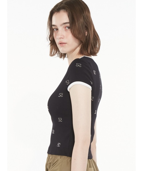 SORIN(ソリン )の「S Motif T-shirt / SモチーフジュエリーTシャツ(Tシャツ/カットソー・レディース・ホワイト/ブラック/グレー/ライラック・38)」の21枚目の写真