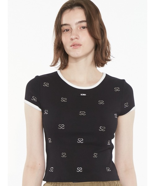 SORIN(ソリン )の「S Motif T-shirt / SモチーフジュエリーTシャツ(Tシャツ/カットソー・レディース・ホワイト/ブラック/グレー/ライラック・38)」の20枚目の写真