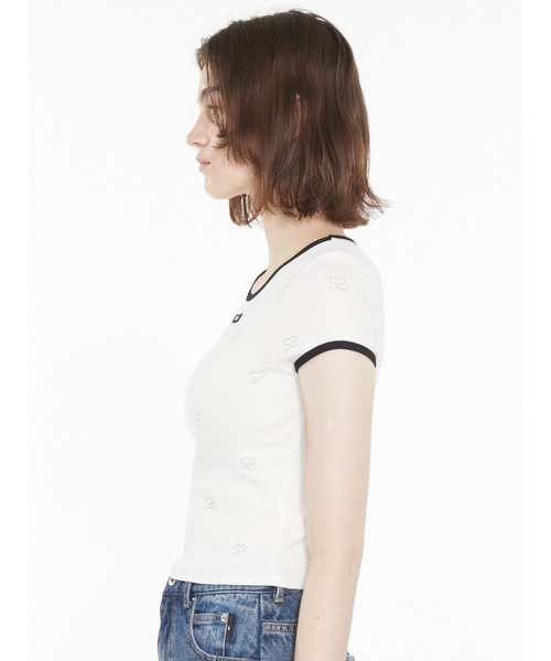 SORIN(ソリン )の「S Motif T-shirt / SモチーフジュエリーTシャツ(Tシャツ/カットソー・レディース・ホワイト/ブラック/グレー/ライラック・38)」の14枚目の写真