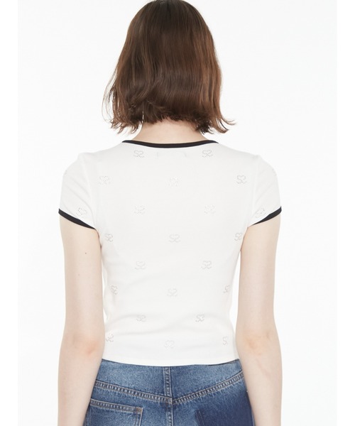 SORIN(ソリン )の「S Motif T-shirt / SモチーフジュエリーTシャツ(Tシャツ/カットソー・レディース・ホワイト/ブラック/グレー/ライラック・38)」の15枚目の写真