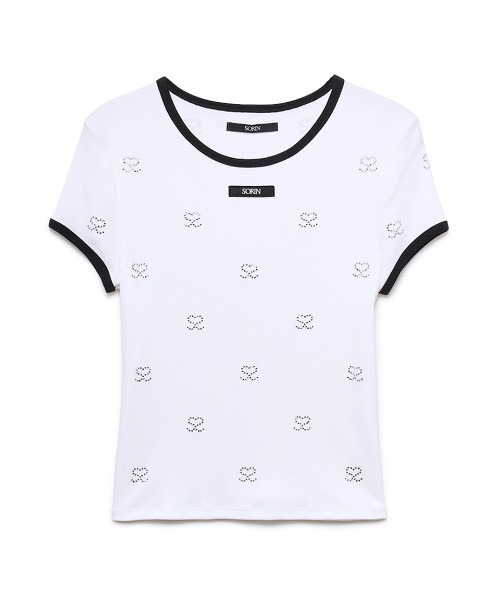 SORIN(ソリン )の「S Motif T-shirt / SモチーフジュエリーTシャツ(Tシャツ/カットソー・レディース・ホワイト/ブラック/グレー/ライラック・38)」の18枚目の写真