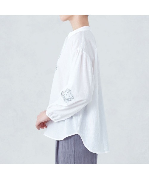 MOOMIN(ムーミン)の「刺しゅうブラウス「ムーミン」(シャツ/ブラウス・レディース・ホワイト・S/M/L/LL)」の6枚目の写真