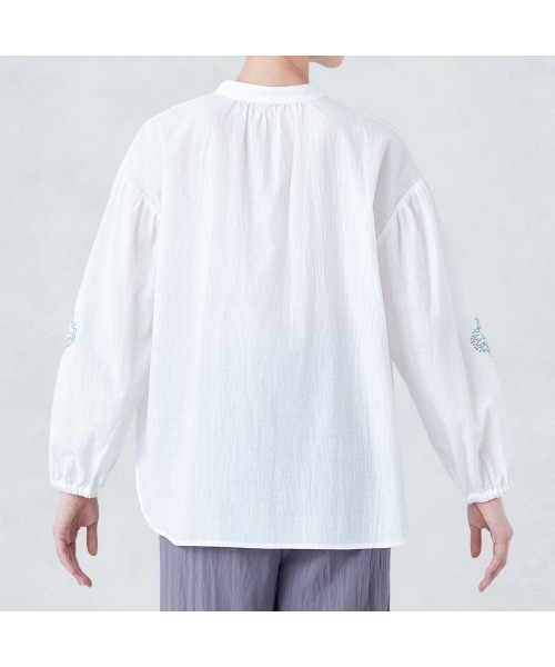 MOOMIN(ムーミン)の「刺しゅうブラウス「ムーミン」(シャツ/ブラウス・レディース・ホワイト・S/M/L/LL)」の7枚目の写真