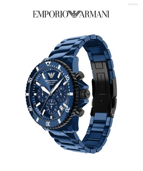 EMPORIO ARMANI(エンポリオアルマーニ)の「エンポリオ・アルマーニ 腕時計 メンズ アナログ セラミック AR70024(アナログ腕時計・メンズ・ブルー・FREE)」の9枚目の写真