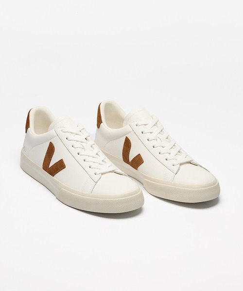 VEJA（ヴェジャ）の「VEJA Campo レザースニーカー（スニーカー・レディース・ホワイト×ブラウン・36/22/37/23/38/24/39/25/40/25.5cm）」の2枚目の写真