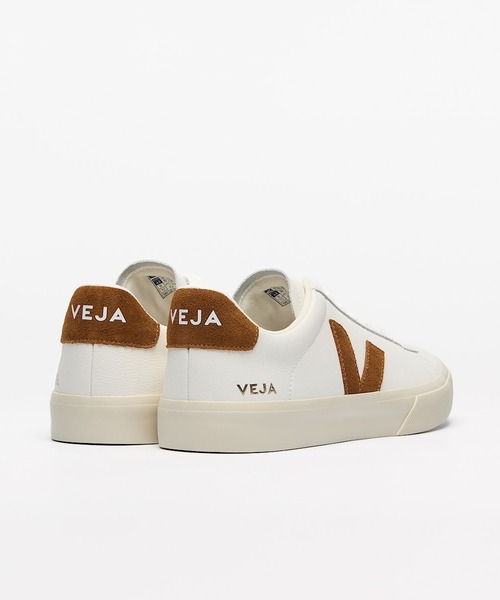 VEJA（ヴェジャ）の「VEJA Campo レザースニーカー（スニーカー・レディース・ホワイト×ブラウン・36/22/37/23/38/24/39/25/40/25.5cm）」の3枚目の写真