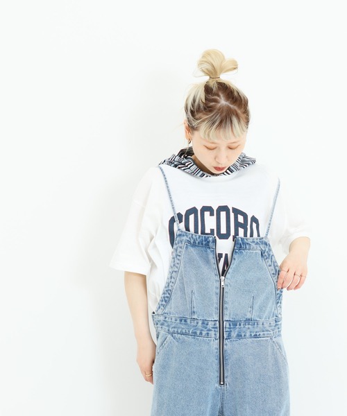 HEART MARKET(ハートマーケット)の「COCOROワイドなプリントT(Tシャツ/カットソー・レディース・イエロー/ホワイト/レッド/チャコール・MEDIUM/LARGE)」の5枚目の写真