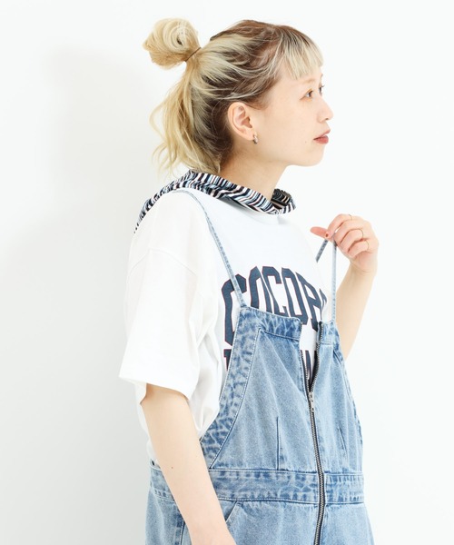 HEART MARKET(ハートマーケット)の「COCOROワイドなプリントT(Tシャツ/カットソー・レディース・イエロー/ホワイト/レッド/チャコール・MEDIUM/LARGE)」の6枚目の写真