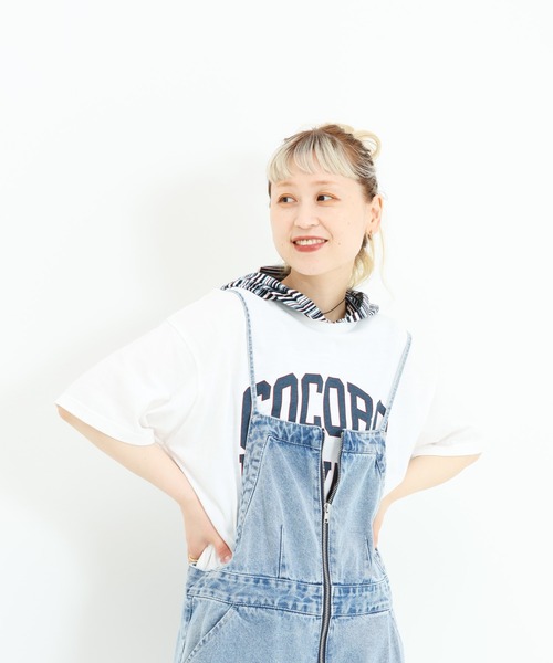 HEART MARKET(ハートマーケット)の「COCOROワイドなプリントT(Tシャツ/カットソー・レディース・イエロー/ホワイト/レッド/チャコール・MEDIUM/LARGE)」の7枚目の写真