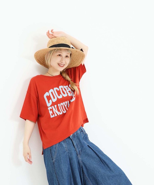 HEART MARKET(ハートマーケット)の「COCOROワイドなプリントT(Tシャツ/カットソー・レディース・イエロー/ホワイト/レッド/チャコール・MEDIUM/LARGE)」の13枚目の写真