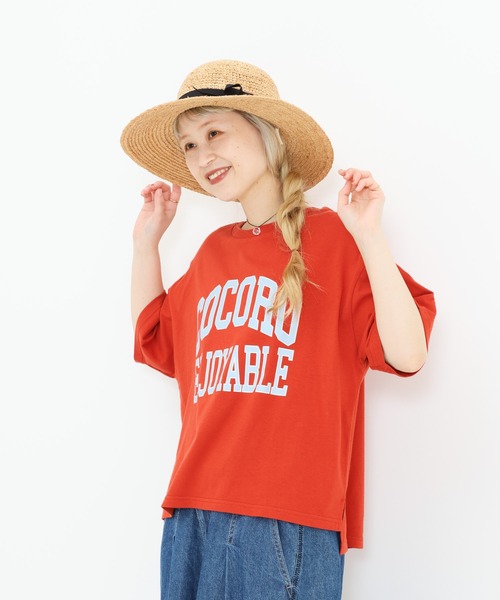HEART MARKET(ハートマーケット)の「COCOROワイドなプリントT(Tシャツ/カットソー・レディース・イエロー/ホワイト/レッド/チャコール・MEDIUM/LARGE)」の14枚目の写真