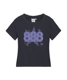 ROUGH レディース スリムフィット 半袖Tシャツ 5 COLORS