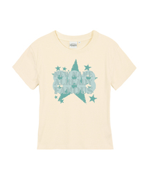 ROUGH レディース スリムフィット 半袖Tシャツ 5 COLORS
