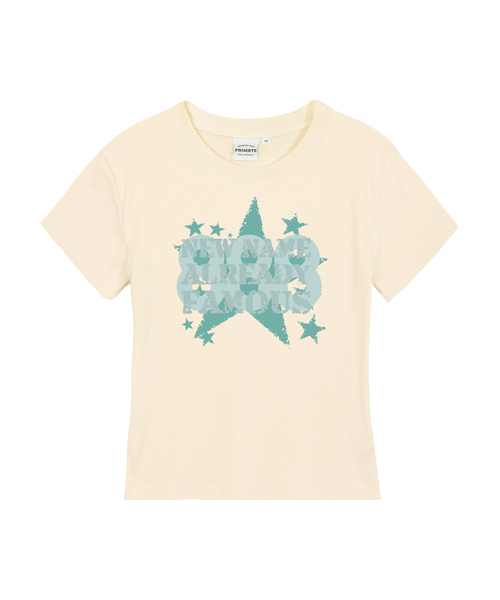 PRIMATE（プライメイト）の「ROUGH レディース スリムフィット 半袖Tシャツ 5 COLORS（Tシャツ/カットソー・レディース・カーキ/ブラック/ホワイト/チャコール/クリーム・LARGE/MEDIUM/SMALL）」の4枚目の写真